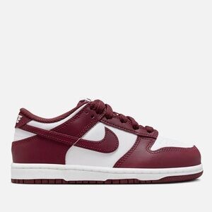 Nike Kids Dunk Low WHITE / REDWOOD / GYM RED